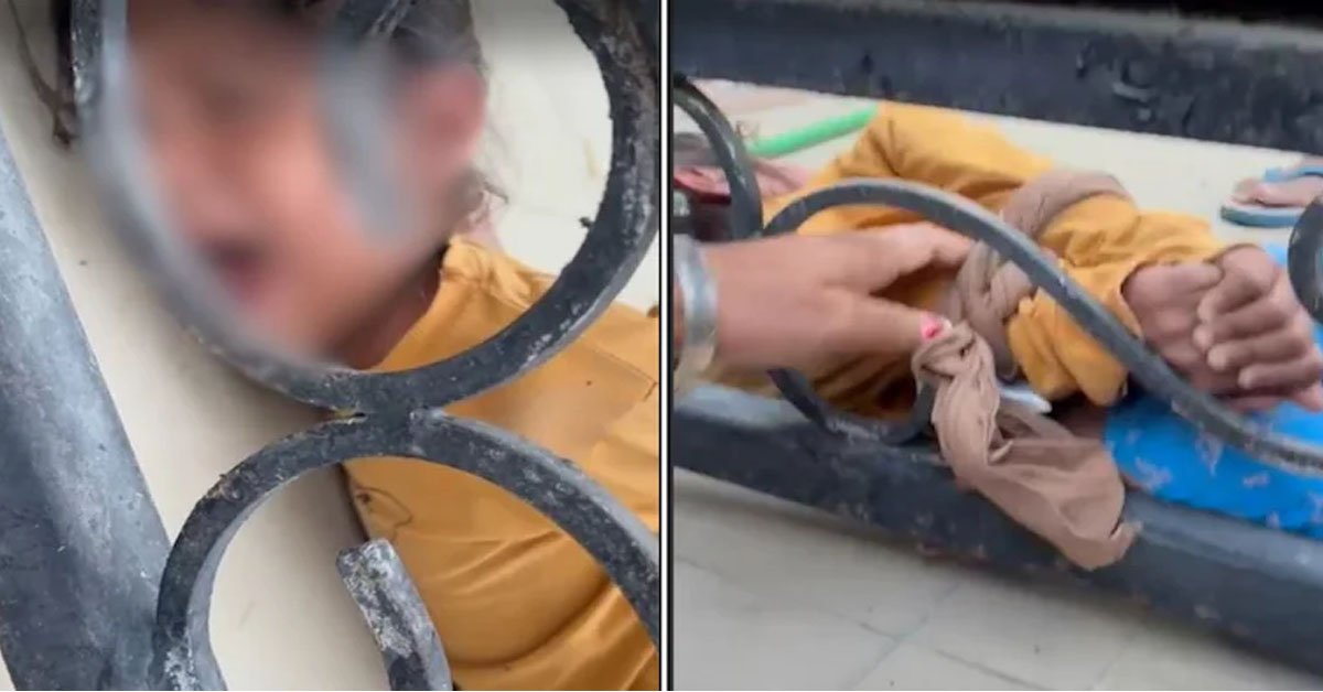 Punjab Cop Ties Granddaughter, 5, To Gate In Heat, Gets Suspended
