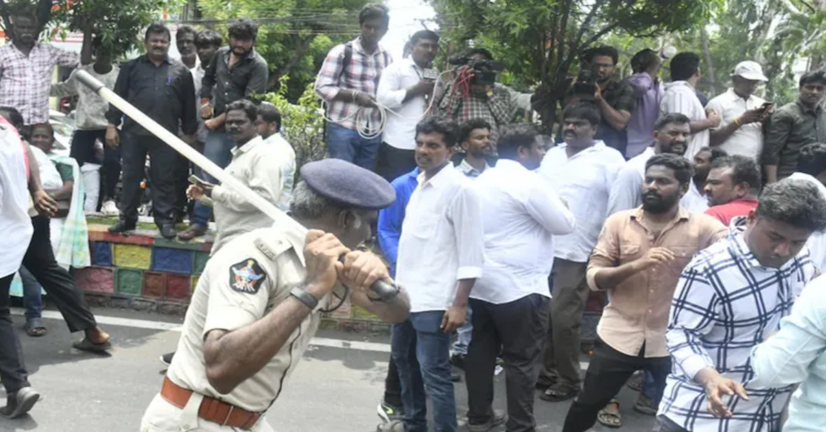 Violence Erupts During Andhra Protest Over Teacher Hiring Under Sports Quota