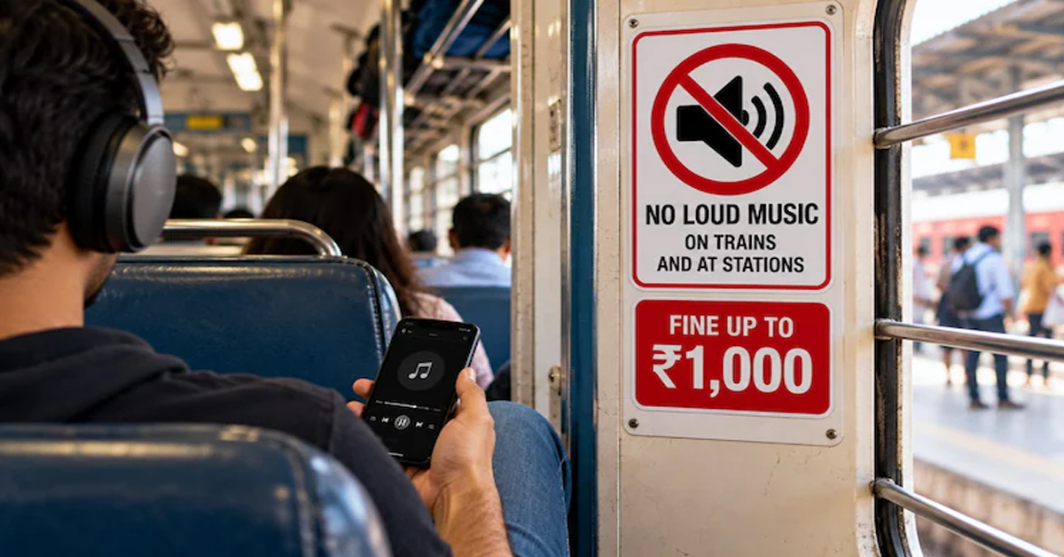 Loud Phone Calls, Music On Trains May Land You In Jail