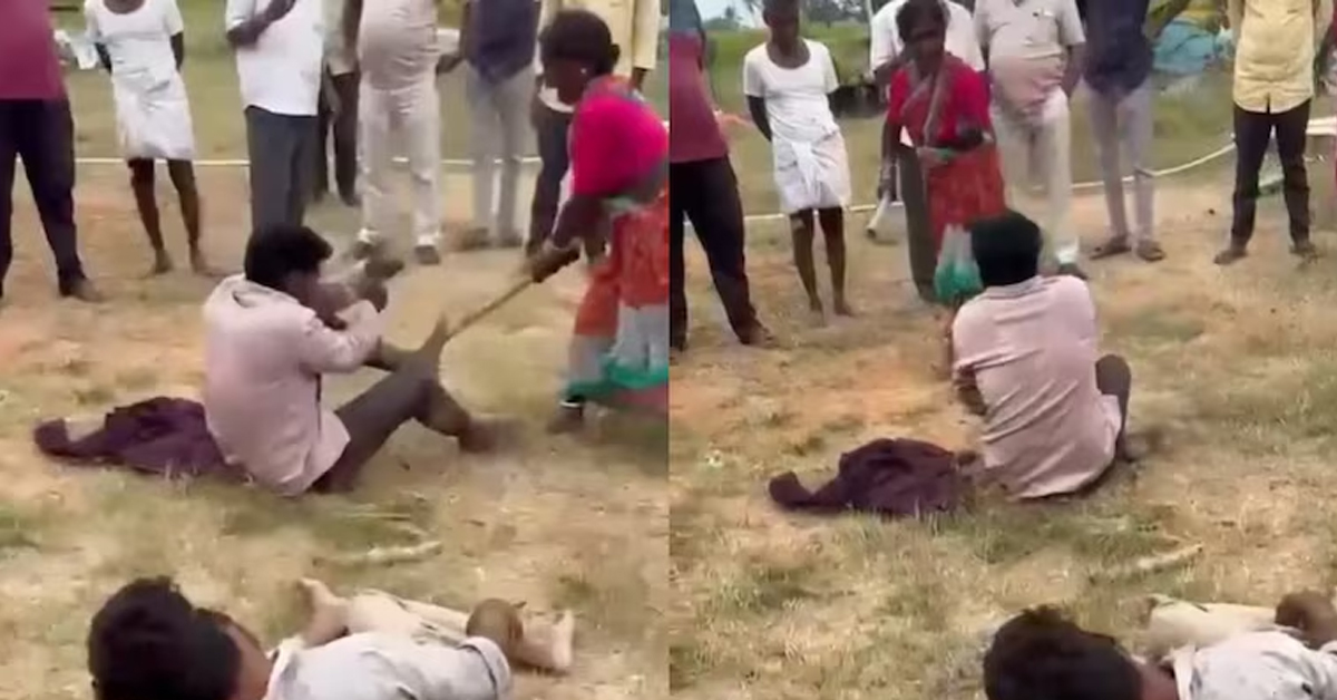 2 Men Try To Snatch Telangana Woman's Chain, She Thrashes Them With Sticks