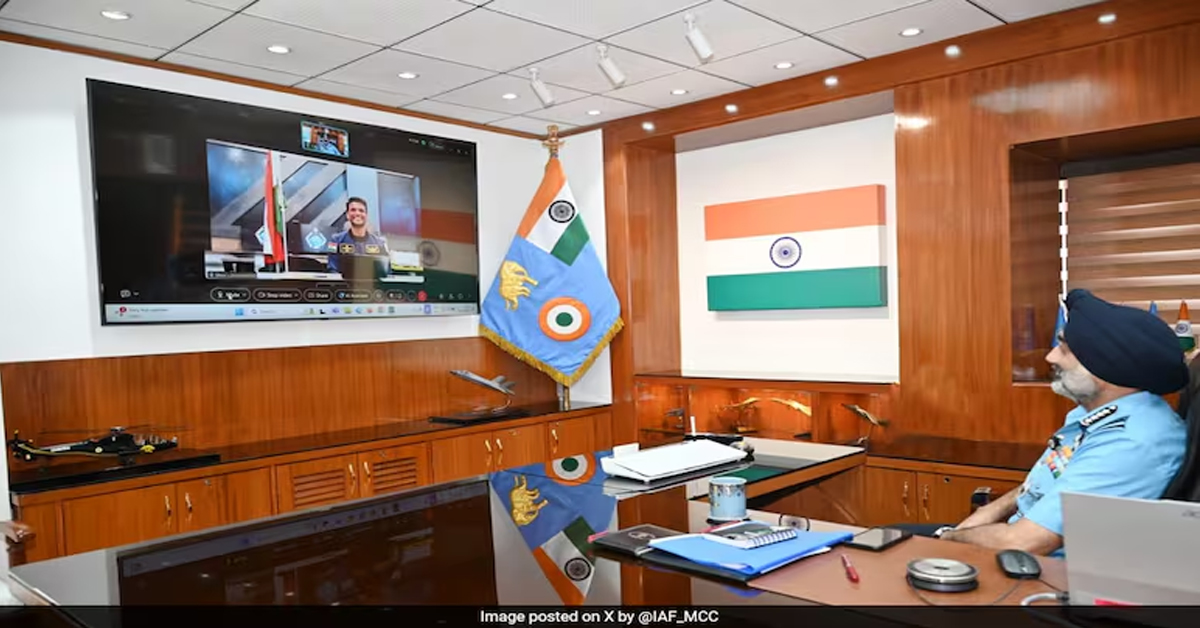 "Touch The Sky With Glory": Air Force's Big Shout Out To Shubhanshu Shukla