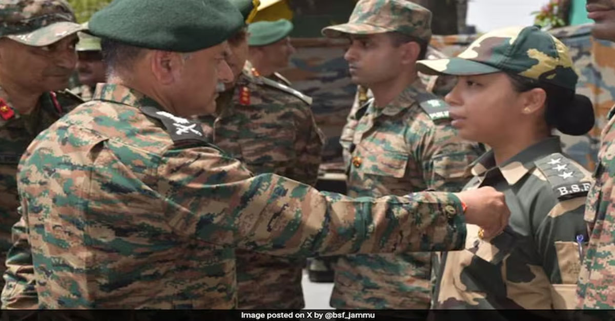 BSF Officer Felicitated For "Exceptional Courage" During Operation Sindoor