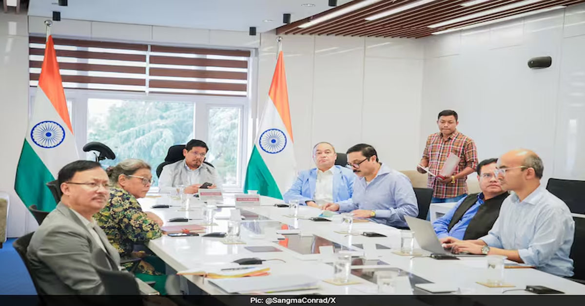 Meghalaya Chief Minister Chairs Review Meeting Amid Assam Eviction Drive
